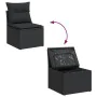 Set de sofás de jardín y cojines 8 piezas ratán sintético negro von , Gartensets - Ref: Foro24-3326196, Preis: 532,39 €, Raba...
