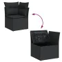 Set de sofás de jardín y cojines 8 piezas ratán sintético negro von , Gartensets - Ref: Foro24-3326196, Preis: 532,39 €, Raba...