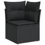 Set de sofás de jardín 6 piezas y cojines ratán sintético negro von , Gartensets - Ref: Foro24-3326156, Preis: 442,18 €, Raba...