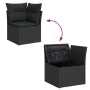 Set de sofás de jardín 6 piezas y cojines ratán sintético negro von , Gartensets - Ref: Foro24-3326156, Preis: 442,18 €, Raba...