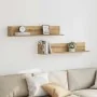 Estantes de pared 2 uds madera roble artisan 100x16,5x16,5 cm de , Estantes y estanterías - Ref: Foro24-860048, Precio: 50,05...