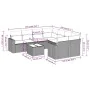 Set de sofás de jardín 9 pzas y cojines ratán sintético marrón by , Modular outdoor sofas - Ref: Foro24-3251100, Price: 609,0...