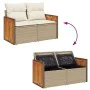 Juego de sofás jardín con cojines 5 pzas ratán sintético beige by , Garden sets - Ref: Foro24-3326013, Price: 375,97 €, Disco...