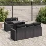 Set de sofás de jardín 6 piezas y cojines ratán sintético negro von , Gartensets - Ref: Foro24-3326246, Preis: 521,63 €, Raba...