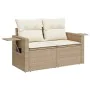 Set de sofás de jardín con cojines 9 pzas ratán sintético beige by , Garden sets - Ref: Foro24-3325831, Price: 629,77 €, Disc...