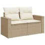 Set sofás de jardín 7 piezas y cojines ratán sintético beige by , Garden sets - Ref: Foro24-3325789, Price: 501,61 €, Discoun...