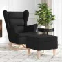 Sillón mecedora con taburete tela negro von , Sessel - Ref: Foro24-3307999, Preis: 227,81 €, Rabatt: %