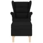 Sillón mecedora con taburete tela negro von , Sessel - Ref: Foro24-3307999, Preis: 227,81 €, Rabatt: %