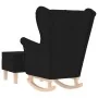 Sillón mecedora con taburete tela negro von , Sessel - Ref: Foro24-3307999, Preis: 227,81 €, Rabatt: %
