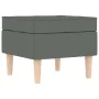 Sillón con taburete reposapiés tela gris oscuro by , Armchairs - Ref: Foro24-3307990, Price: 300,60 €, Discount: %