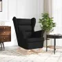 Silla mecedora de tela negro 74x90x102 cm by , Armchairs - Ref: Foro24-4016921, Price: 189,06 €, Discount: %