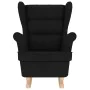 Silla mecedora de tela negro 74x90x102 cm by , Armchairs - Ref: Foro24-4016921, Price: 189,06 €, Discount: %