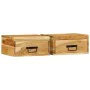 Mesitas de noche de pared 2 uds madera maciza de acacia by , Nightstands - Ref: Foro24-4017457, Price: 120,19 €, Discount: %