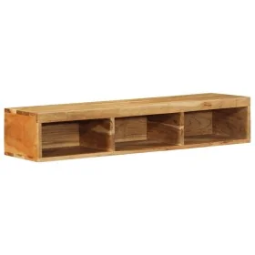 Mueble de TV de pared madera maciza de acacia 100x30x19 cm by , CD and DVD storage - Ref: Foro24-4017481, Price: 96,49 €, Dis...