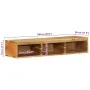 Mueble de TV de pared madera maciza de acacia 100x30x19 cm by , CD and DVD storage - Ref: Foro24-4017481, Price: 96,49 €, Dis...