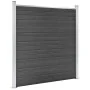 Panel de valla WPC negro 180x186 cm de vidaXL, Paneles de vallas - Ref: Foro24-148972, Precio: 323,02 €, Descuento: %