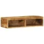 Mueble de TV de pared madera maciza de mango rugosa 80x30x19 cm by , CD and DVD storage - Ref: Foro24-4017476, Price: 80,37 €...