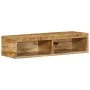 Mueble de TV de pared madera maciza de mango rugosa 80x30x19 cm by , CD and DVD storage - Ref: Foro24-4017476, Price: 80,37 €...