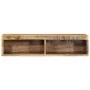 Mueble de TV de pared madera maciza de mango rugosa 80x30x19 cm by , CD and DVD storage - Ref: Foro24-4017476, Price: 80,37 €...