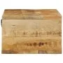Mueble de TV de pared madera maciza de mango rugosa 80x30x19 cm by , CD and DVD storage - Ref: Foro24-4017476, Price: 80,37 €...