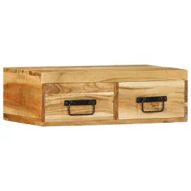 Mueble de TV de pared madera maciza de acacia 60x30x19 cm by , CD and DVD storage - Ref: Foro24-4017460, Price: 70,69 €, Disc...