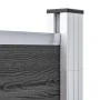 Panel de valla WPC negro 180x186 cm de vidaXL, Paneles de vallas - Ref: Foro24-148972, Precio: 323,02 €, Descuento: %