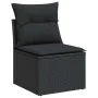 Set de sofás de jardín y cojines 8 piezas ratán sintético negro by , Garden sets - Ref: Foro24-3326596, Price: 561,25 €, Disc...