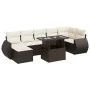 Set sofás de jardín 8 piezas y cojines ratán sintético marrón by , Garden sets - Ref: Foro24-3326684, Price: 564,53 €, Discou...