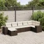 Juego de sofás de jardín 7 piezas con cojines ratán PE marrón by , Garden sets - Ref: Foro24-3325709, Price: 463,76 €, Discou...