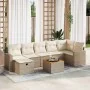 Set de sofás de jardín y cojines 8 piezas ratán sintético beige by , Garden sets - Ref: Foro24-3325796, Price: 534,83 €, Disc...