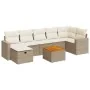 Set de sofás de jardín y cojines 8 piezas ratán sintético beige by , Garden sets - Ref: Foro24-3325796, Price: 534,83 €, Disc...