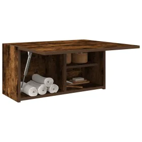 Mueble de pared baño madera ingeniería roble ahumado 60x25x30cm by , bathroom vanities - Ref: Foro24-860062, Price: 46,43 €, ...