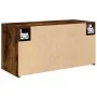 Mueble de pared baño madera ingeniería roble ahumado 60x25x30cm von , Badezimmerwaschtische - Ref: Foro24-860062, Preis: 46,8...