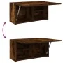Mueble de pared baño madera ingeniería roble ahumado 60x25x30cm von , Badezimmerwaschtische - Ref: Foro24-860062, Preis: 46,8...
