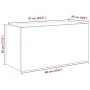 Mueble de pared baño madera ingeniería roble ahumado 60x25x30cm von , Badezimmerwaschtische - Ref: Foro24-860062, Preis: 46,8...