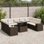 Set de sofás de jardín 10 pzas y cojines ratán sintético marrón von , Gartensets - Ref: Foro24-3326864, Preis: 723,11 €, Raba...
