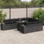 Set de sofás de jardín 11 pzas y cojines ratán sintético negro von , Gartensets - Ref: Foro24-3326866, Preis: 787,71 €, Rabat...