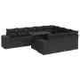 Set de sofás de jardín 11 pzas y cojines ratán sintético negro von , Gartensets - Ref: Foro24-3326866, Preis: 787,71 €, Rabat...