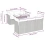 Set sofás jardín y cojines 6 pzas ratán sintético acacia gris by , Garden sets - Ref: Foro24-3326102, Price: 510,55 €, Discou...