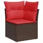 Set sofás jardín y cojines 7 pzas ratán sintético acacia gris von , Gartensets - Ref: Foro24-3326175, Preis: 565,09 €, Rabatt: %