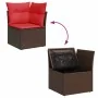 Set sofás jardín y cojines 7 pzas ratán sintético acacia gris von , Gartensets - Ref: Foro24-3326175, Preis: 565,09 €, Rabatt: %