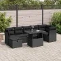 Set de sofás de jardín y cojines 8 piezas ratán sintético negro by , Garden sets - Ref: Foro24-3327785, Price: 532,38 €, Disc...