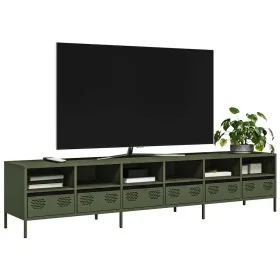 Mueble TV acero laminado en frío verde oliva 202x39x43,5 cm von , TV-Möbel - Ref: Foro24-3307159, Preis: 214,07 €, Rabatt: %