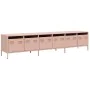 Mueble para TV acero laminado en frío rosa 202x39x43,5 cm by , TV Furniture - Ref: Foro24-3307150, Price: 210,47 €, Discount: %