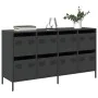 Aparador de acero laminado en frío negro 135x39x73,5 cm de , Aparadores - Ref: Foro24-3307167, Precio: 209,97 €, Descuento: %