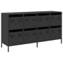 Aparador de acero laminado en frío negro 135x39x73,5 cm de , Aparadores - Ref: Foro24-3307167, Precio: 209,97 €, Descuento: %
