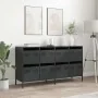 Aparador de acero laminado en frío negro 135x39x73,5 cm de , Aparadores - Ref: Foro24-3307167, Precio: 209,97 €, Descuento: %