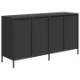 Aparador de acero laminado en frío negro 135x39x73,5 cm de , Aparadores - Ref: Foro24-3307167, Precio: 209,97 €, Descuento: %