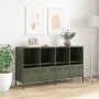 Aparador de acero laminado en frío verde oliva 135x39x73,5 cm de , Aparadores - Ref: Foro24-3307165, Precio: 190,22 €, Descue...