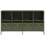 Aparador de acero laminado en frío verde oliva 135x39x73,5 cm de , Aparadores - Ref: Foro24-3307165, Precio: 190,22 €, Descue...